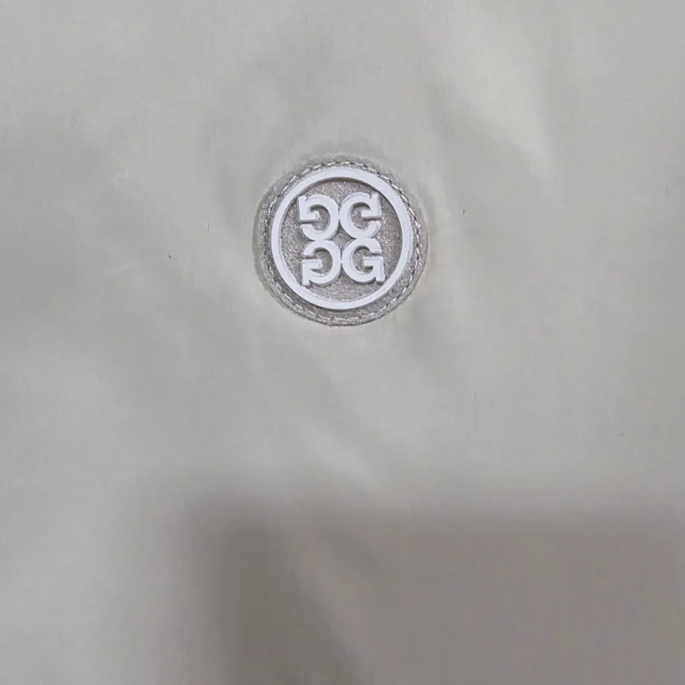 G/FORE Cream and Black Logo Golf Vest - Picture 2 of 6